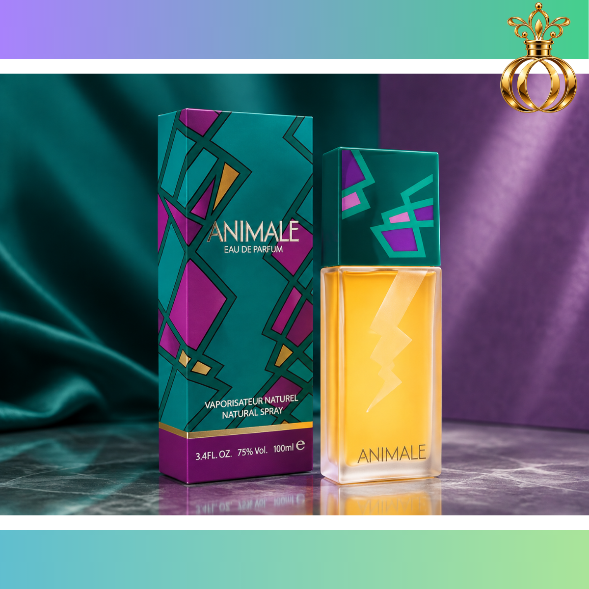 Animale Eau de Parfum Spray for Women, 3.4 Oz / 100 ml | Woody Floral Chypre Perfume with Honey, Rose, Jasmine, Oakmoss & Musk | Feminine Fragrance