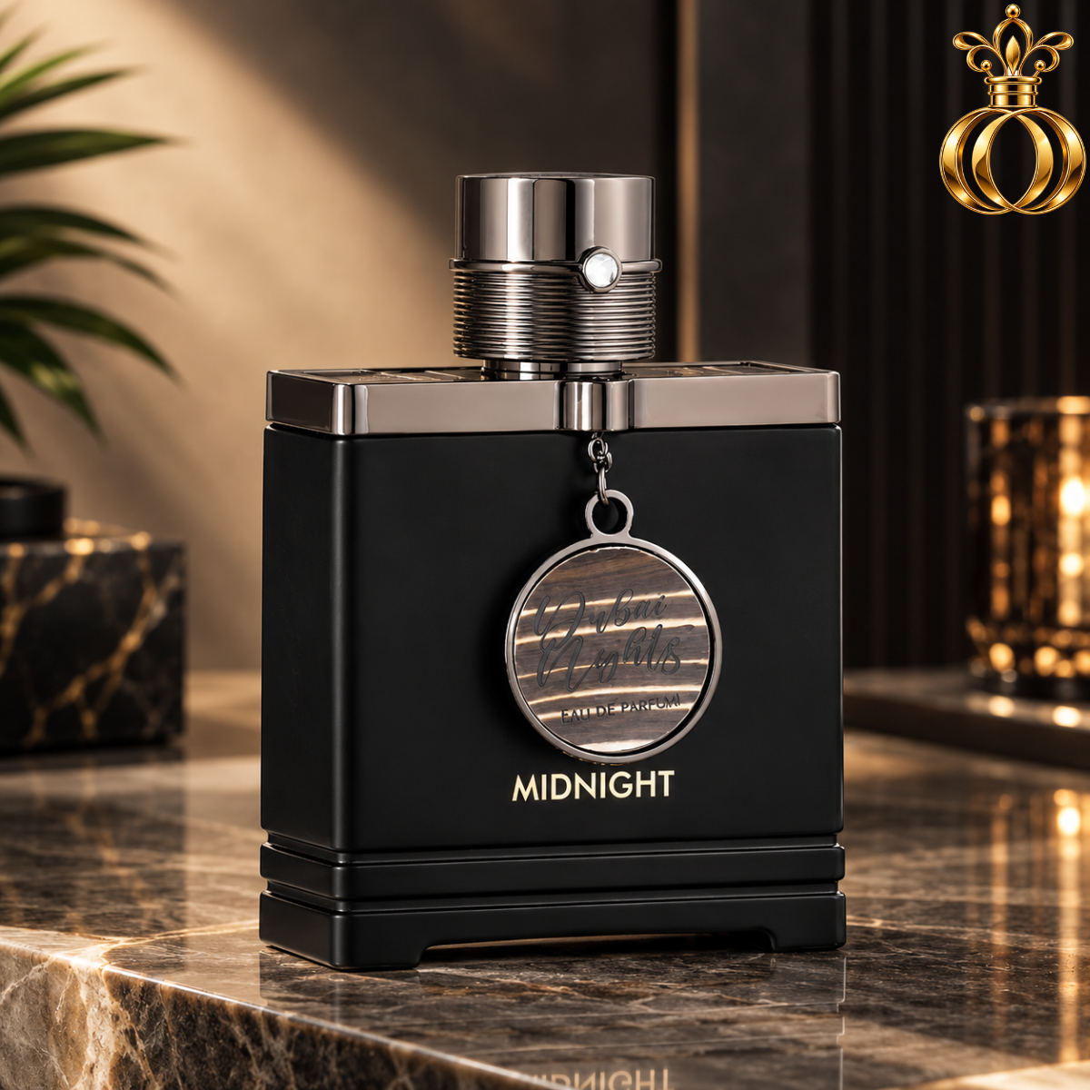 Armaf Dubai Nights Midnight Eau de Parfum for Men 3.4 oz / 100ml – Fresh Aromatic Fragrance with Bergamot, Citrus, Orange Blossom, Amber & Patchouli