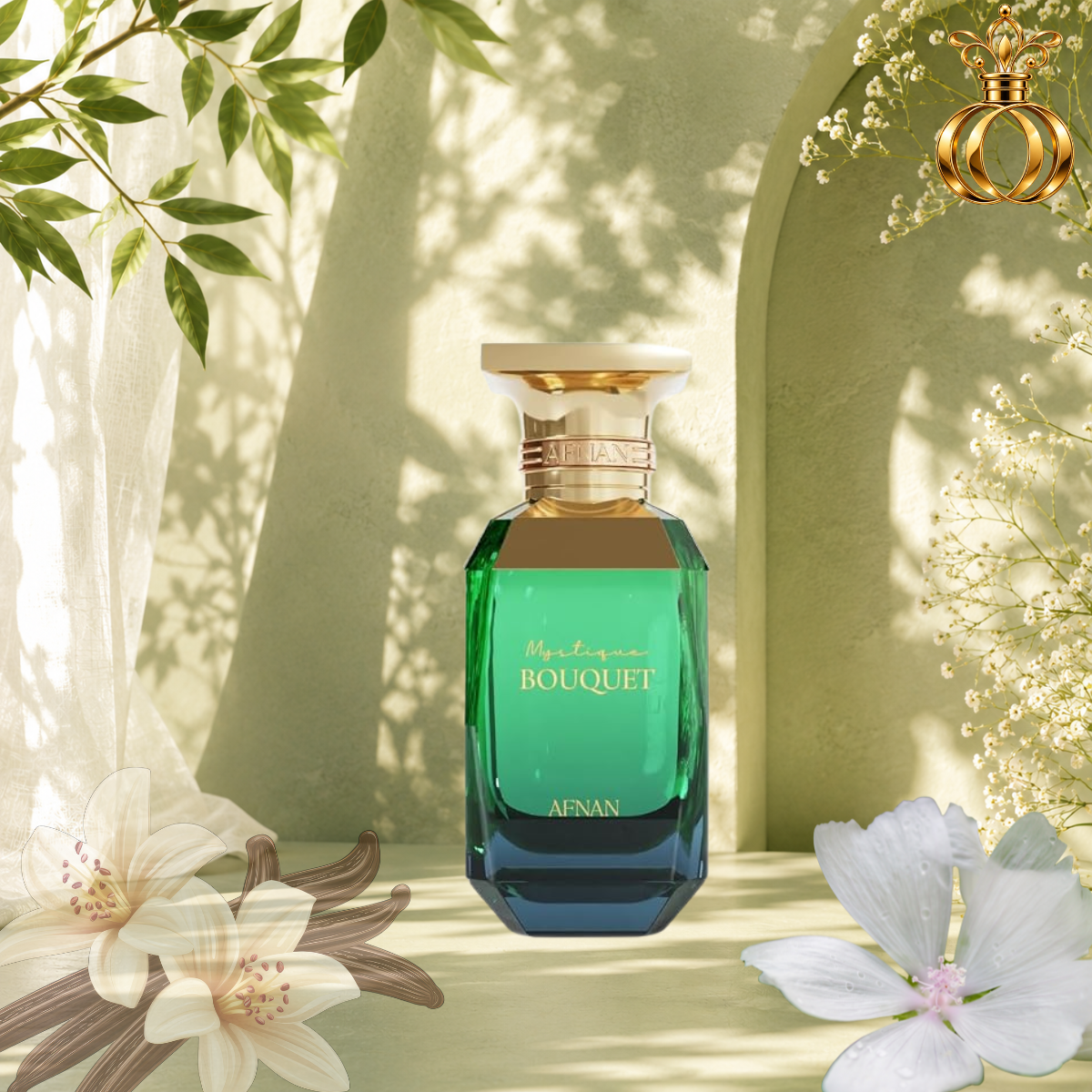 Afnan Mystique Bouquet peach and musk perfume