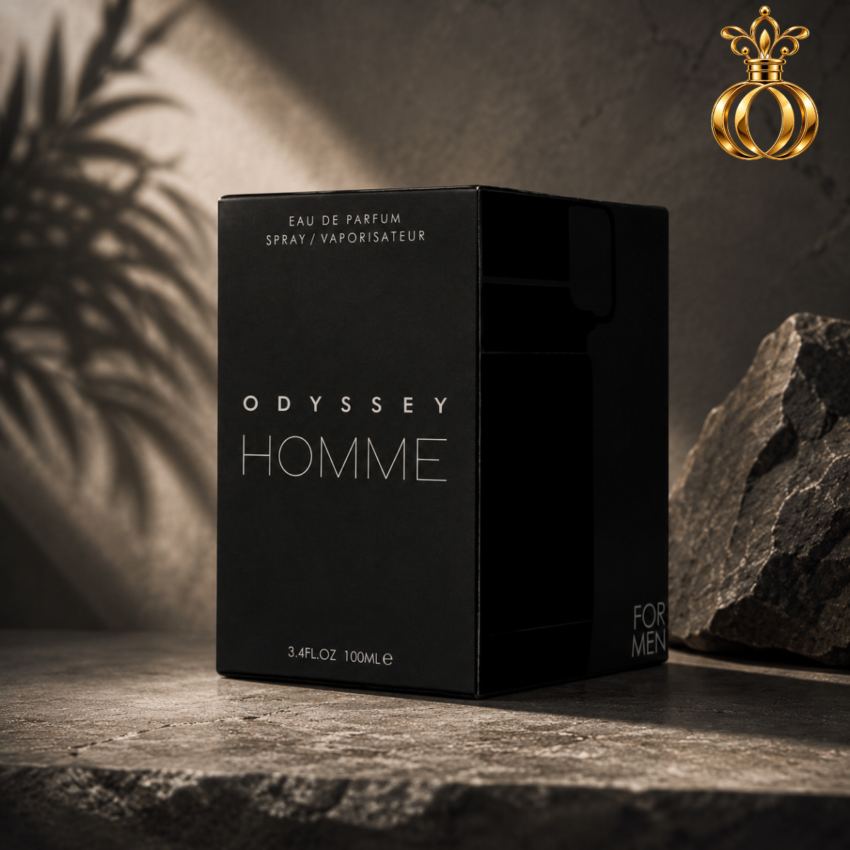 Armaf Odyssey Homme Eau de Parfum for Men 3.4 oz / 100ml – Warm Spicy Amber Fragrance with Vanilla, Cardamom, Iris, Leather & Sandalwood