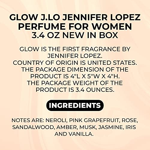 Glow J.lo Jennifer Lopez Perfume for Women-Citrus floral women's fragrance