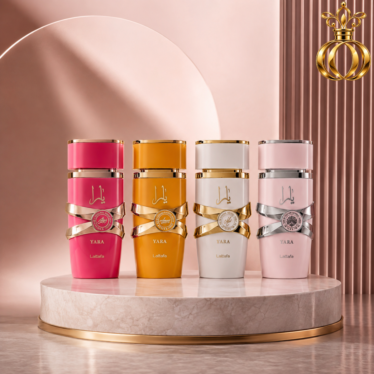 Lattafa My Yara Collection 4-Piece Eau de Parfum Gift Set for Women – Yara, Yara Moi, Yara Tous & Yara Candy, 4 × 25ml