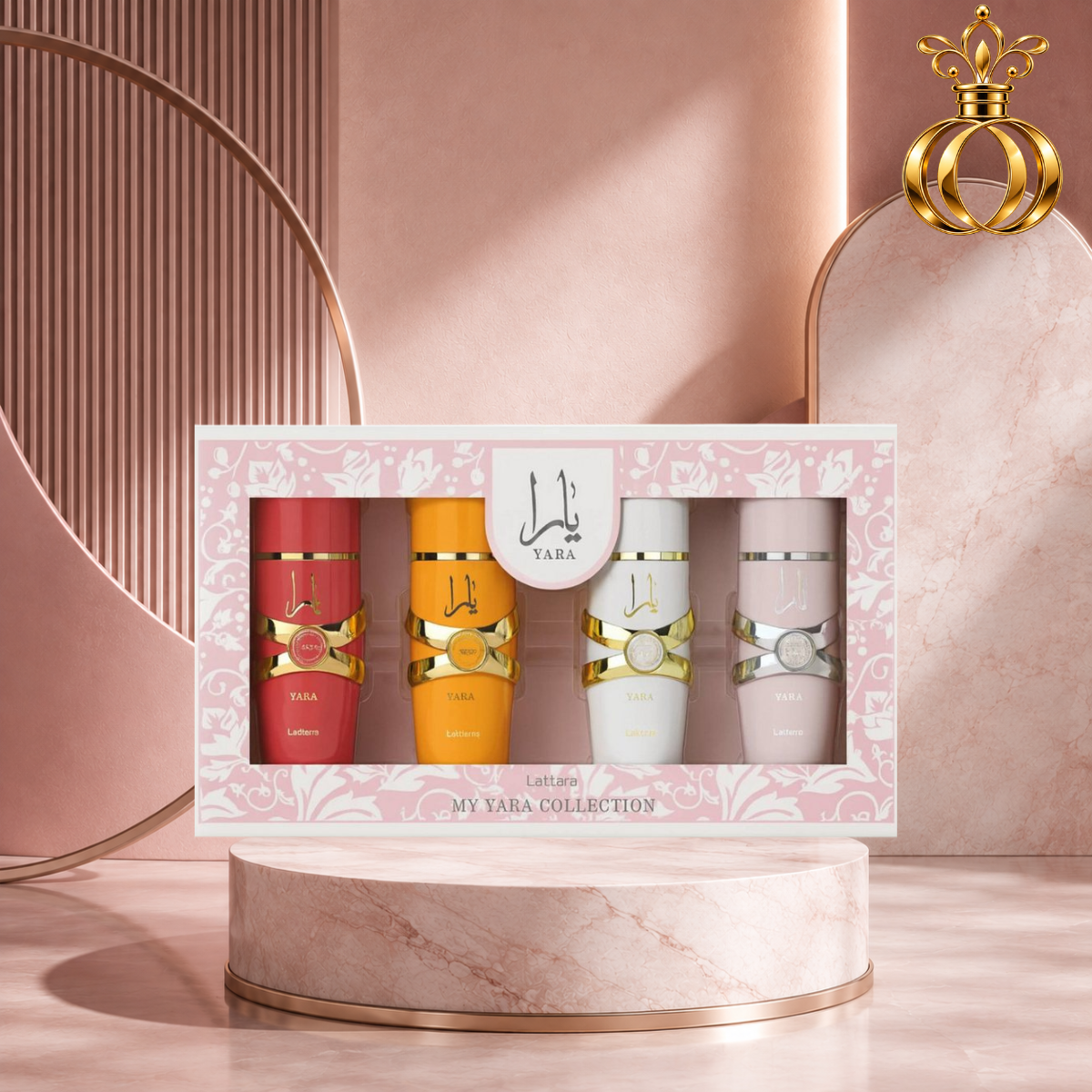 Lattafa My Yara Collection 4-Piece Eau de Parfum Gift Set for Women – Yara, Yara Moi, Yara Tous & Yara Candy, 4 × 25ml