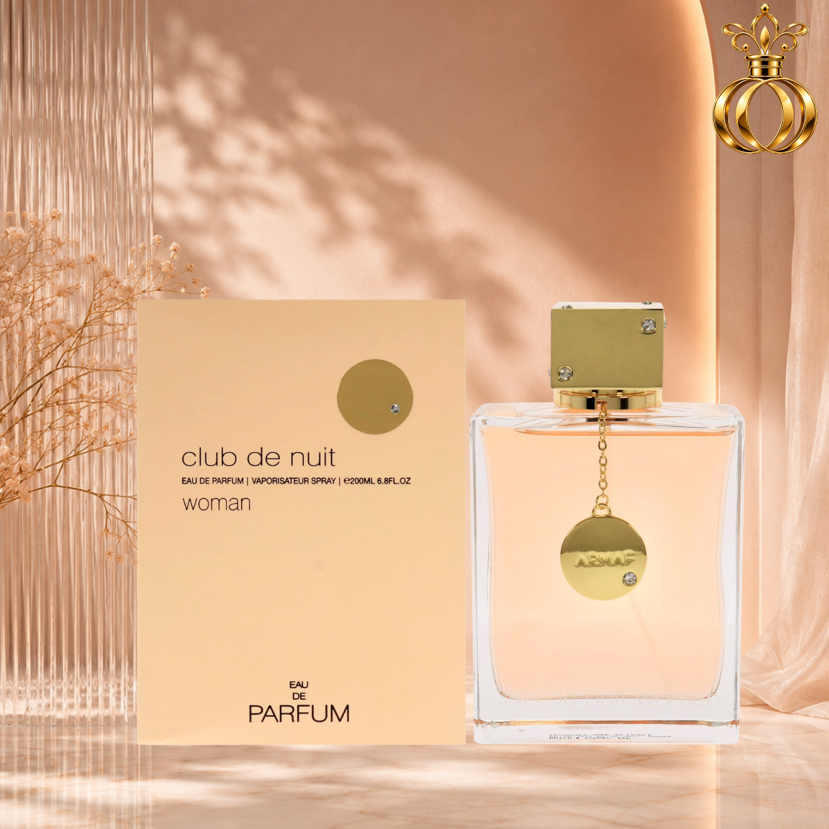 Armaf Club De Nuit Woman Eau de Parfum for Women 6.8 oz / 200ml – Fruity Floral, Citrus, Rose & Vanilla Fragrance