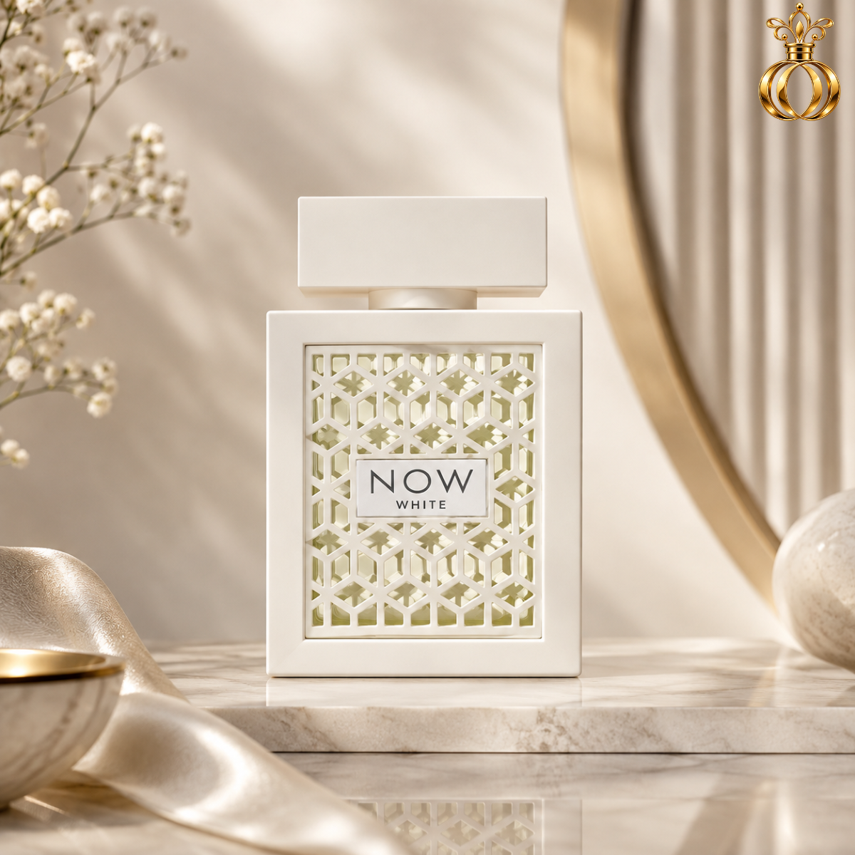 Lattafa Rave Now White Eau de Parfum for Unisex 3.4 oz / 100ml – Fresh Citrus Fragrance with Grapefruit, Bergamot, Green Apple, Musk & Amber
