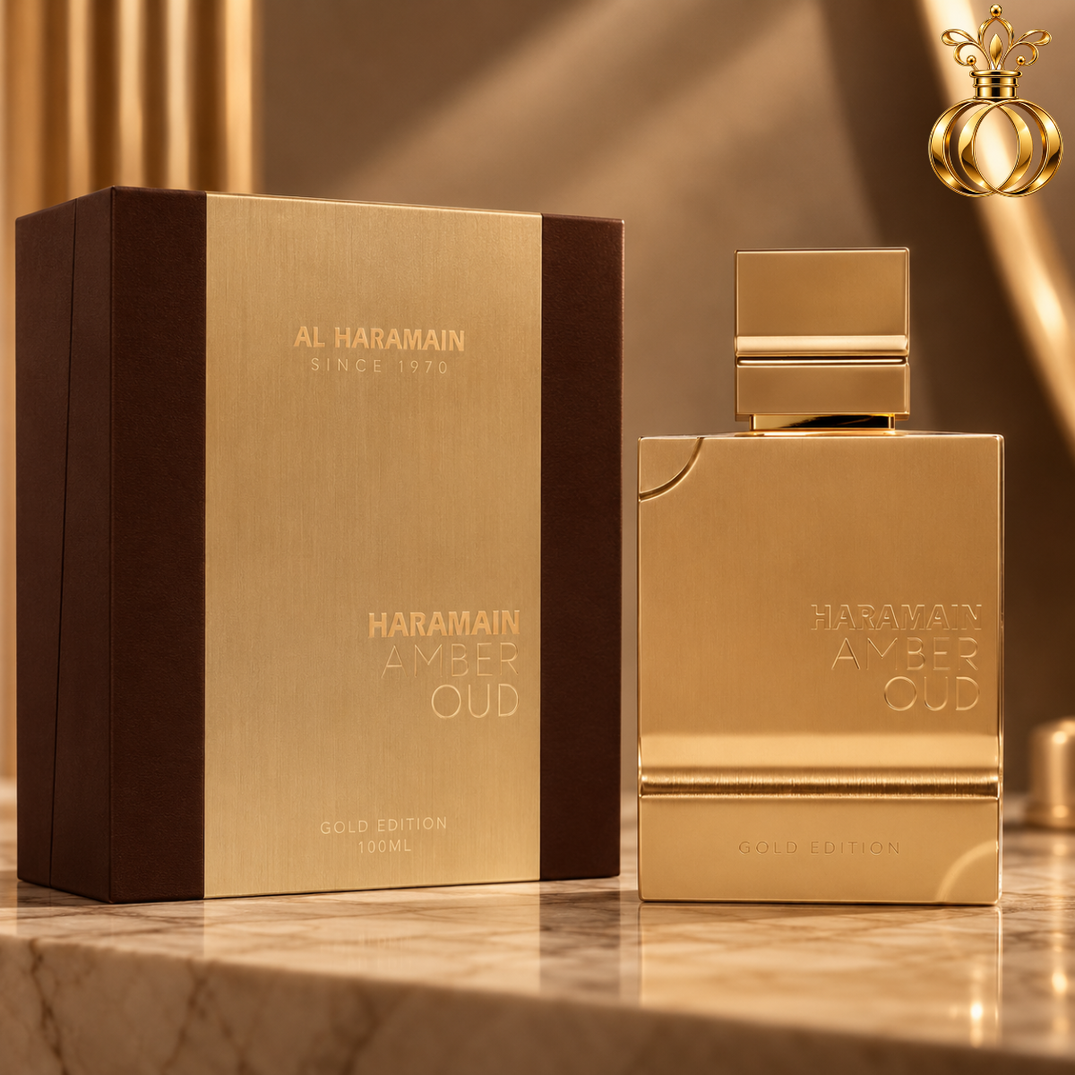 Al Haramain Amber Oud Gold Edition Eau de Parfum for Unisex 3.33 oz / 100ml – Fruity Amber Vanilla Fragrance with Bergamot, Melon, Pineapple, Musk & Woods
