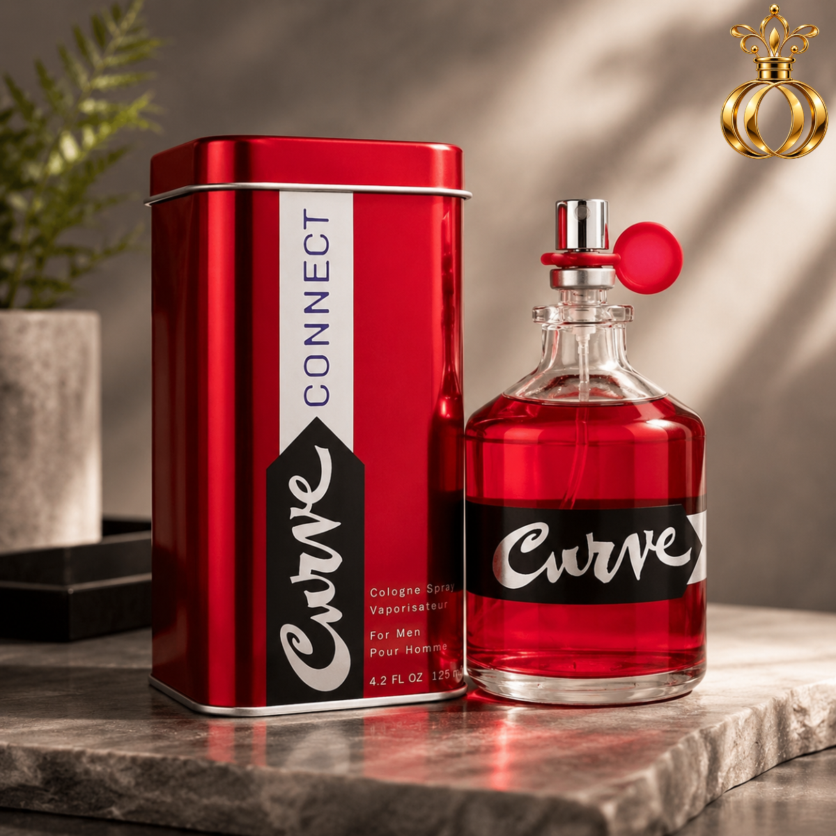 Curve Connect by Liz Claiborne for Men Cologne Spray 4.2 oz / 125ml – Fresh Citrus, Fruity & Woody Fragrance for Day or Night