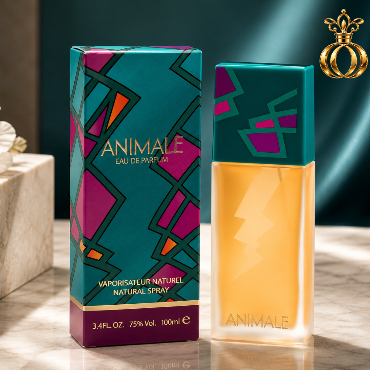 Animale Eau de Parfum Spray for Women, 3.4 Oz / 100 ml | Woody Floral Chypre Perfume with Honey, Rose, Jasmine, Oakmoss & Musk | Feminine Fragrance