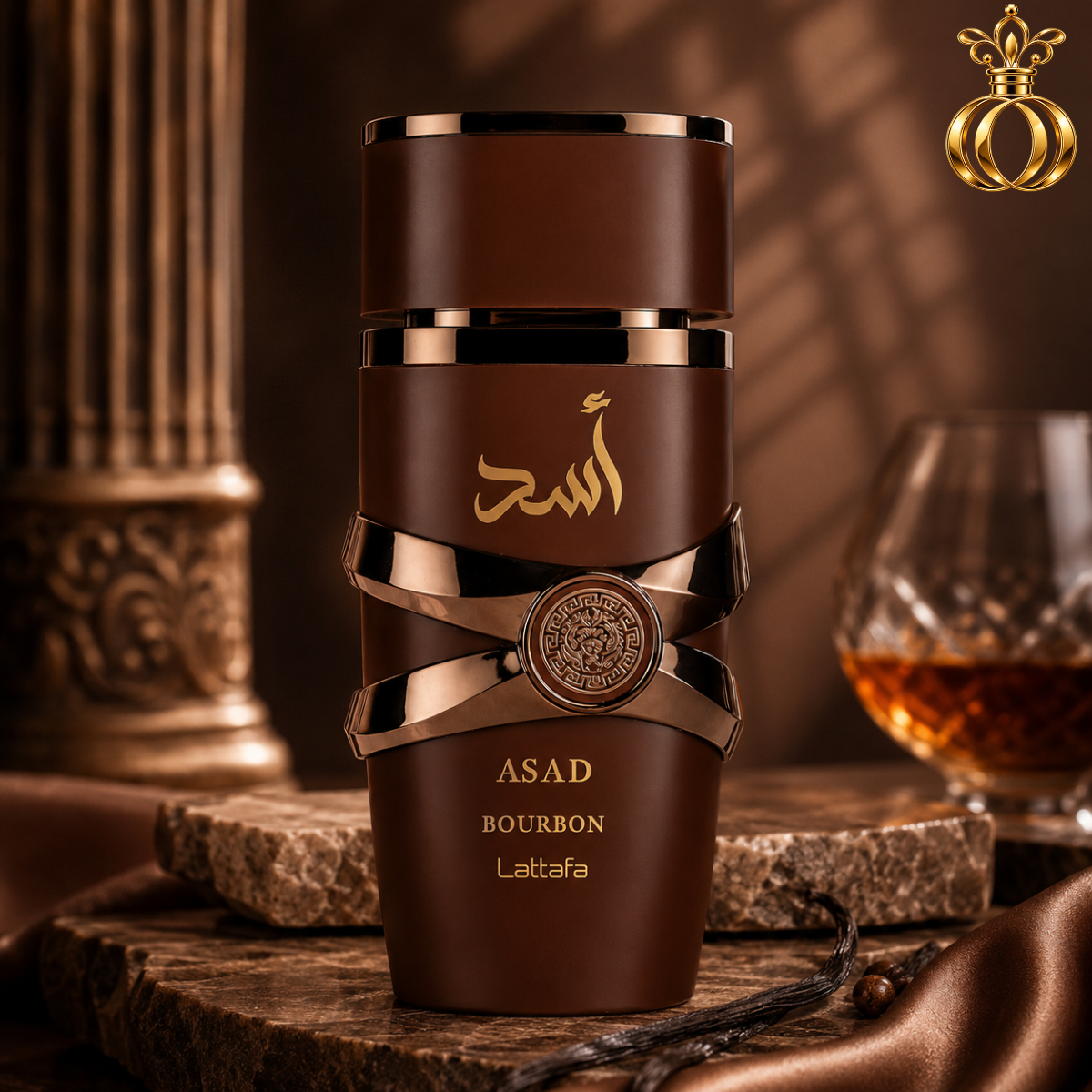 Lattafa Asad Elixir + Asad Bourbon 2-Piece EDP Gift Set for Men – 2 × 100ml / 3.4 oz Eau de Parfum Sprays, Spicy, Woody, Vanilla & Amber Fragrances