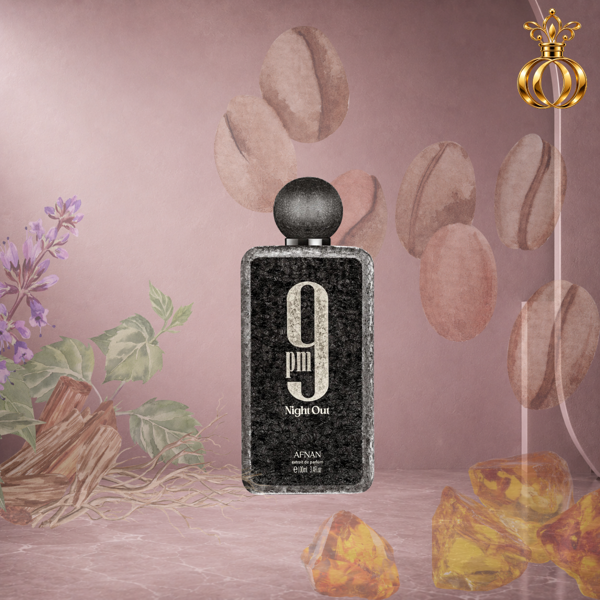 Afnan 9 PM Night Out Extrait de Parfum bottle