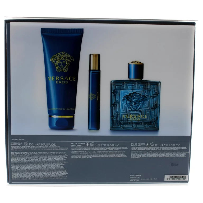 Versace Eros Men 3 Pc GiftSet by Versace