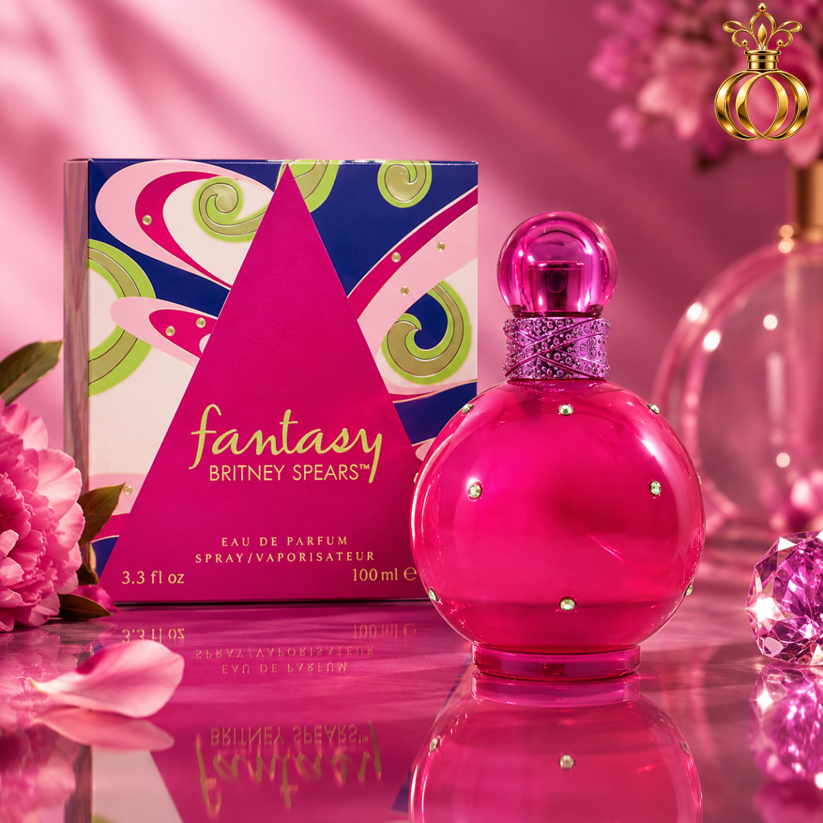 Britney Spears Fantasy Eau de Parfum Spray for Women – 3.3 Oz  100 ml