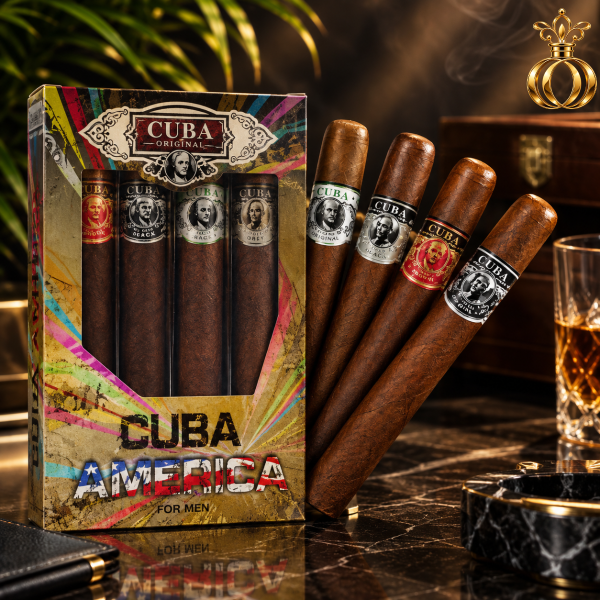 Cuba America 4-Piece Gift Set for Men 
