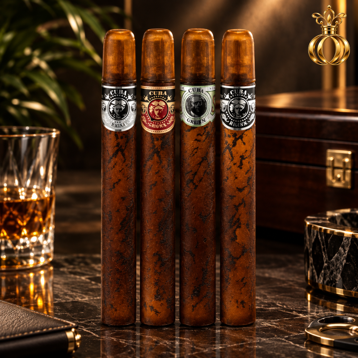 Cuba America 4-Piece Gift Set for Men | 4 x 1.17 Oz / 35 ml 