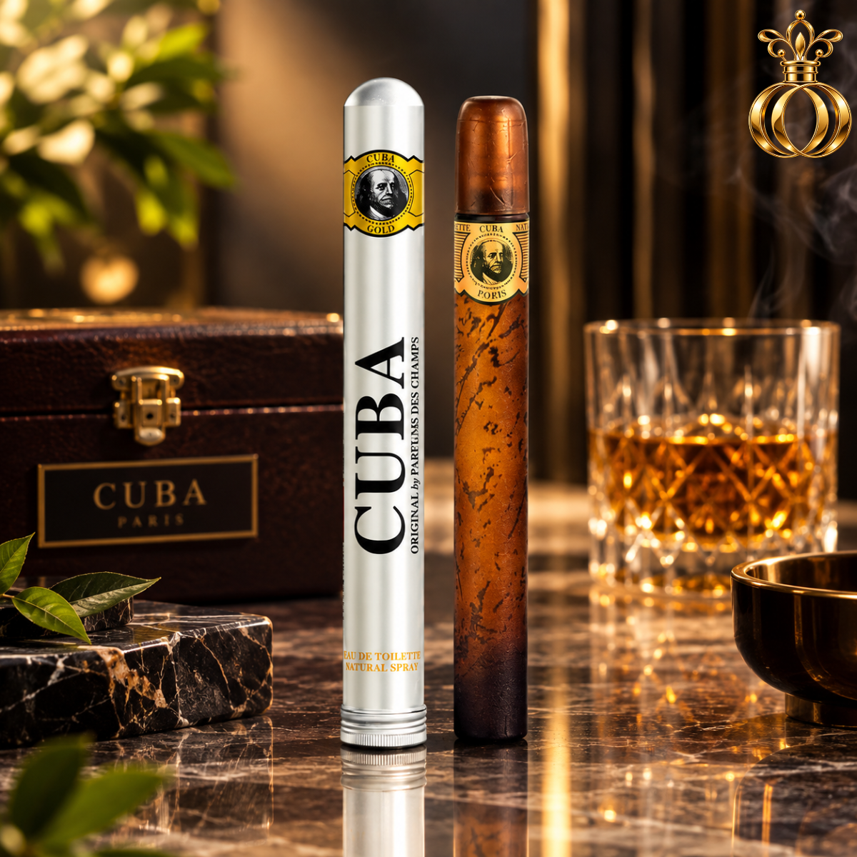Cuba Gold Eau de Toilette Spray for Men 2-Pack, 2 x 1.17 Oz 