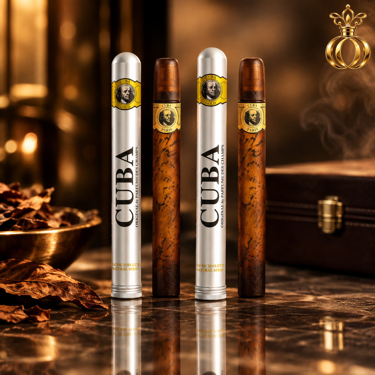 Cuba Gold Eau de Toilette Spray for Men 2-Pack, 2 x 1.17 Oz  35 ml
