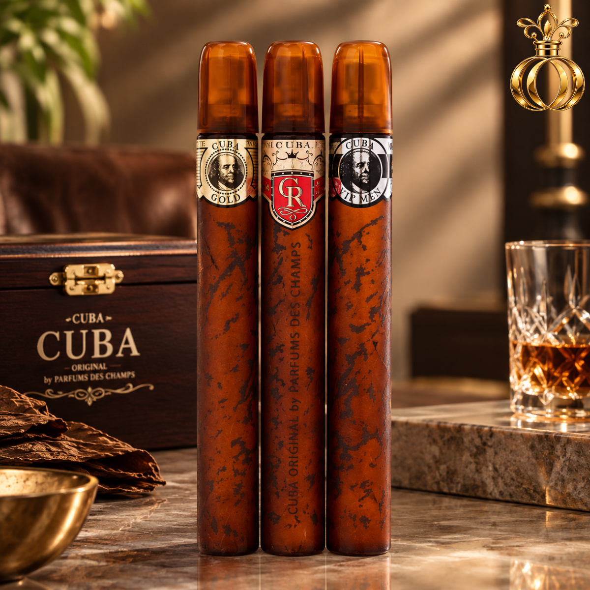 Cuba Trio Best 1 Gift Set for Men, 3 x 1.17 Oz  