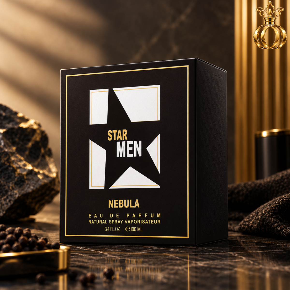 Fragrance World Star Men Nebula Eau de Parfum for Men, 100ml / 3.4 Oz