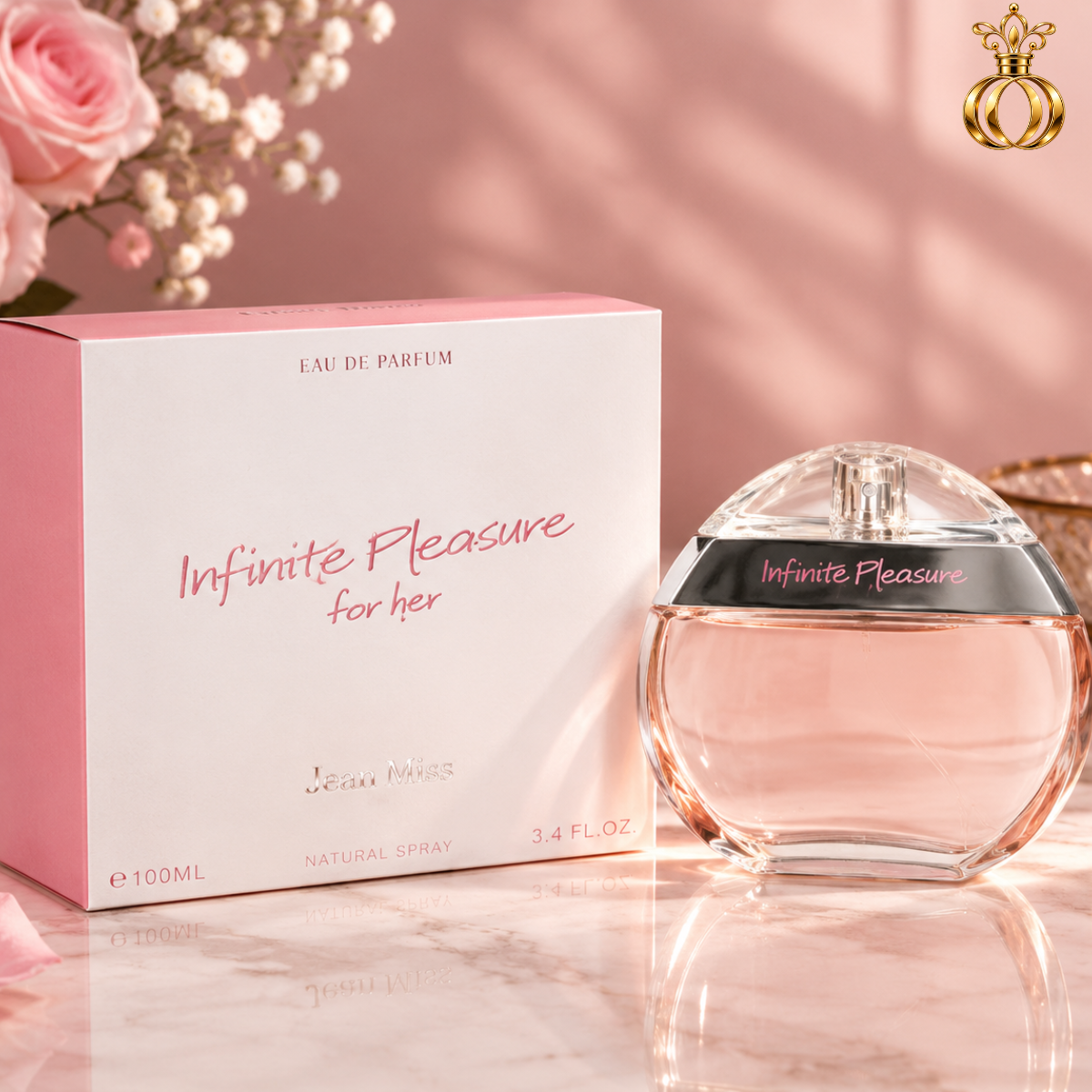 Infinite Pleasure Just Girl by Estelle Vendome Eau de Parfum Spray for Women 3.4 Oz / 100 ml 