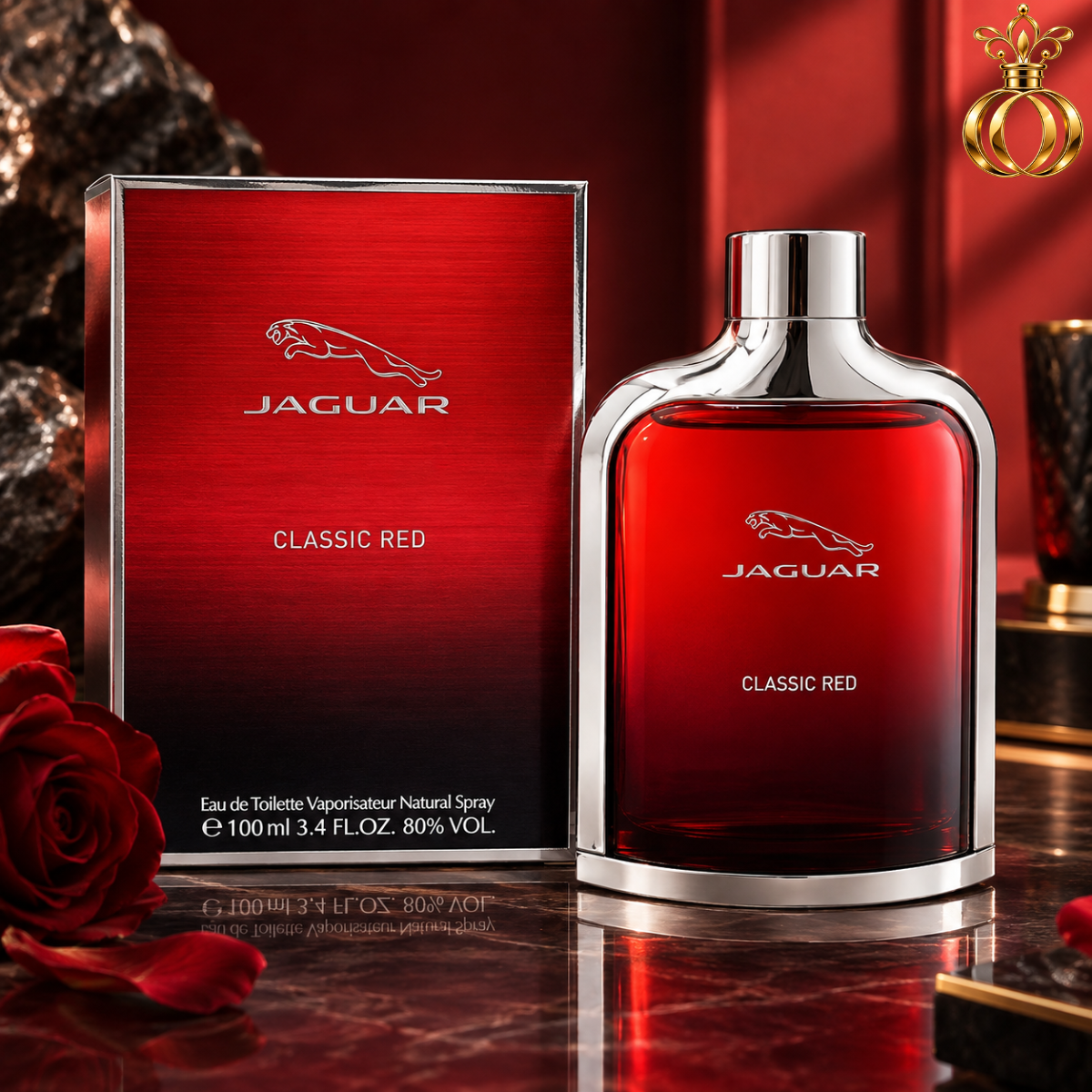 Jaguar Classic Red Eau de Toilette Spray for Men 3.4 Oz  100 ml
