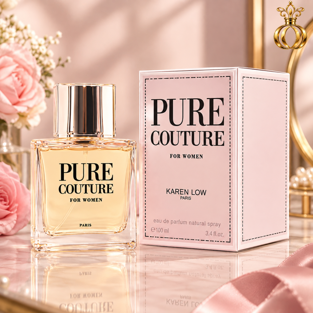 Karen Low Pure Couture Eau de Parfum for Women 3.4 Oz  100 ml