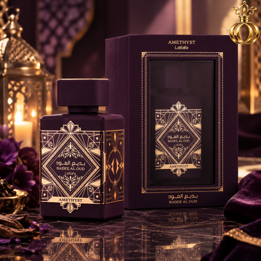 Lattafa Bade'e Al Oud Amethyst Eau de Parfum Spray 3.4 Oz  100 ml