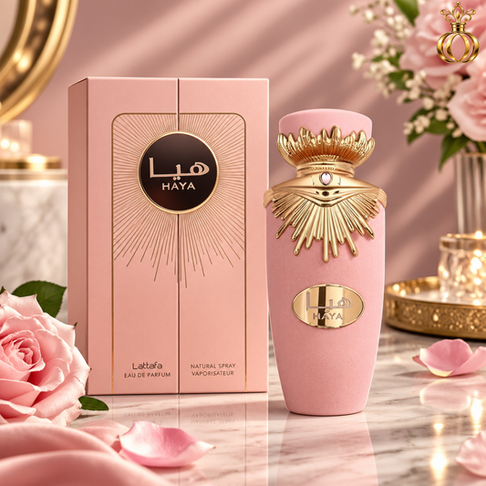 Lattafa Haya Eau de Parfum Spray for Women 3.4 Oz  