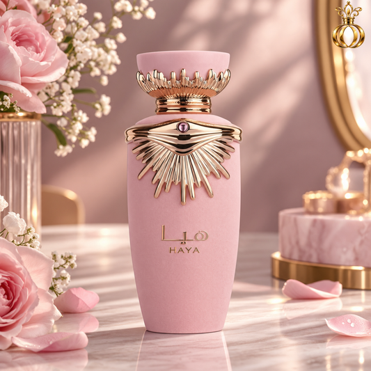 Lattafa Haya Eau de Parfum Spray for Women 3.4 Oz  100 ml