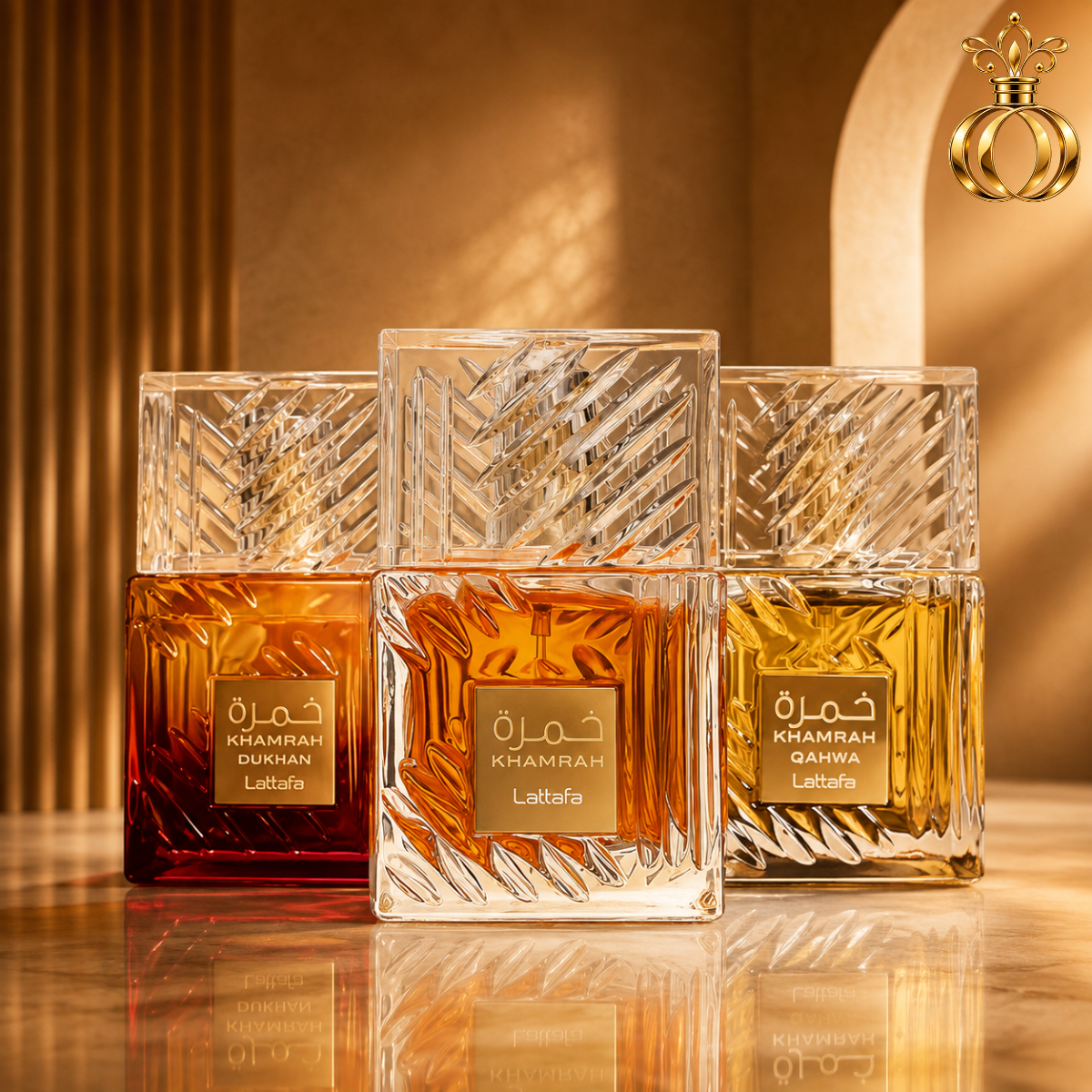 Lattafa Khamrah Qahwa Dukhan perfume gift se