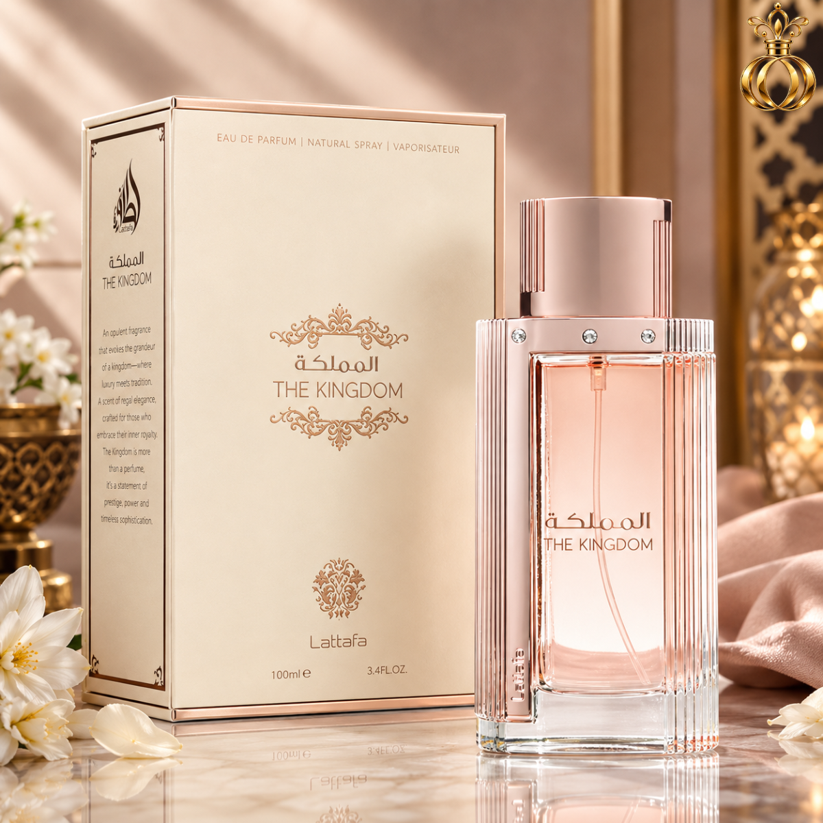 Lattafa The Kingdom Eau de Parfum Spray for Women 3.4 Oz  