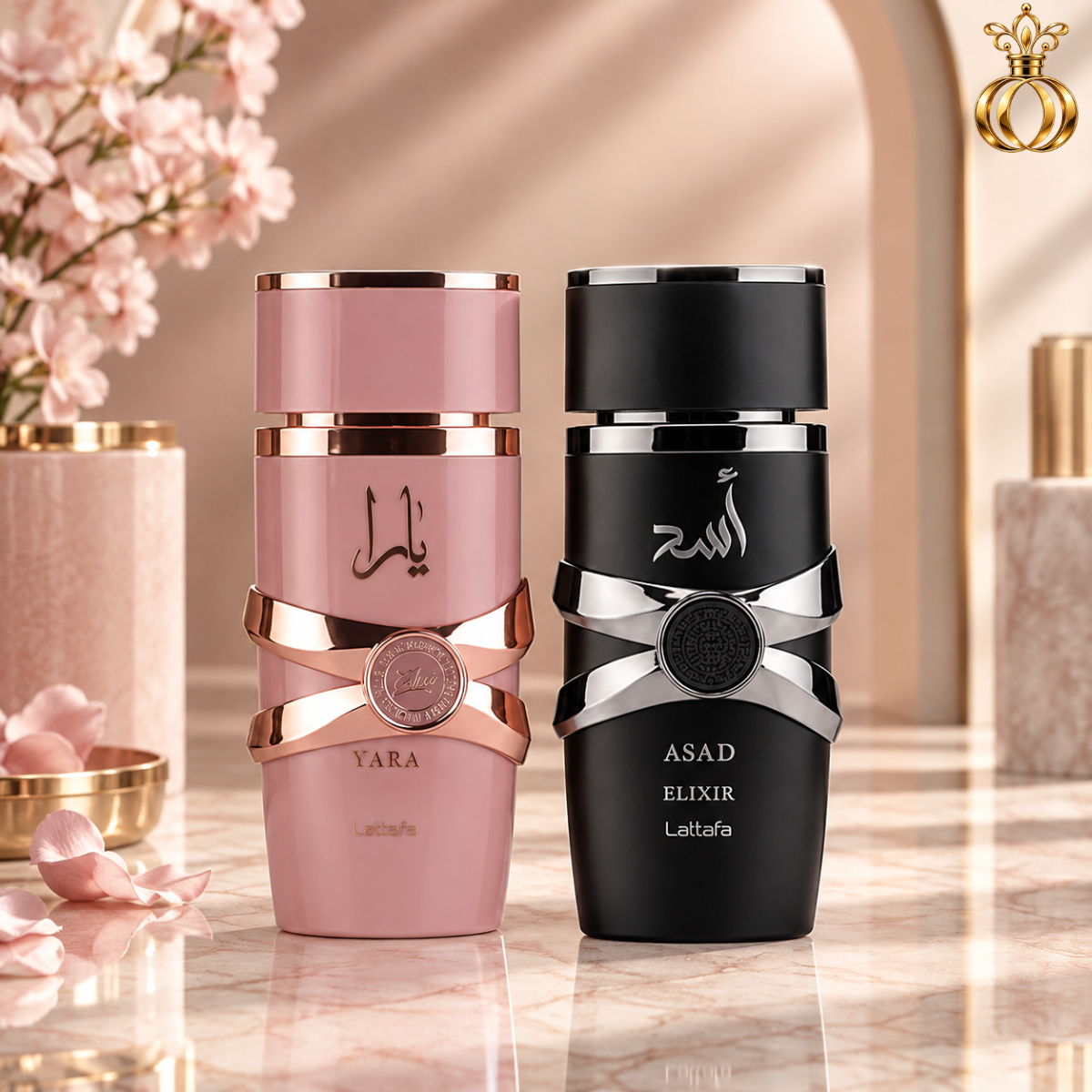 Lattafa Yara Elixir & Asad Elixir 2-Piece Gift Set | 2 x 3.4 Oz / 100 ml 