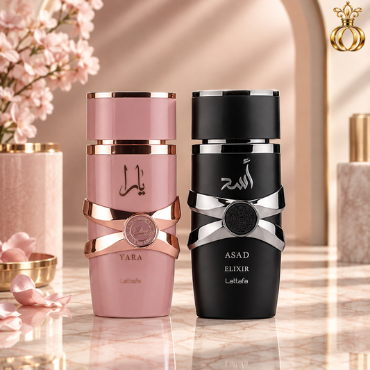 Lattafa Yara Elixir & Asad Elixir 2-Piece Gift Set | 2 x 3.4 Oz / 100 ml 