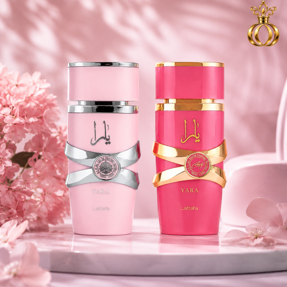 Lattafa Yara and Yara Candy perfume gift set