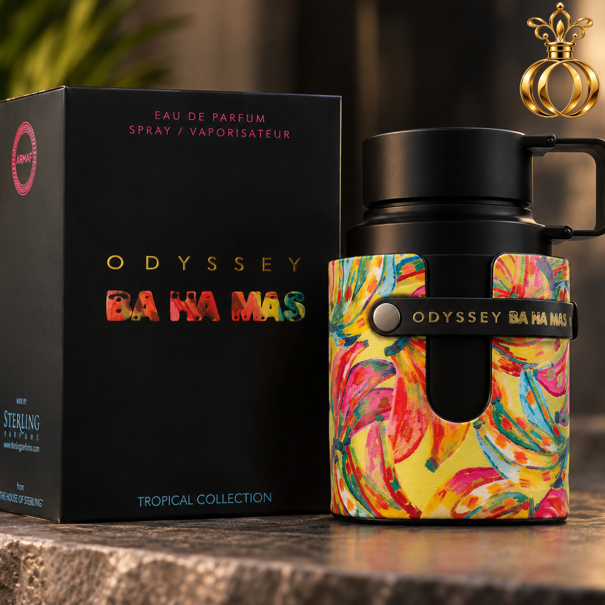Odyssey Ba Ha Mas bottle and box