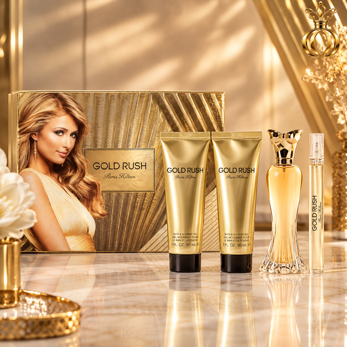 Paris Hilton Gold Rush 4-Piece Gift Set for Women