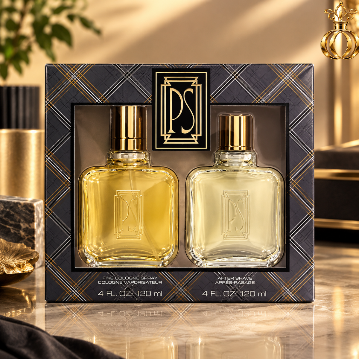 Paul Sebastian Men's 2-Piece Gift Set | 4 Oz Cologne Spray + 4 Oz After Shave |
