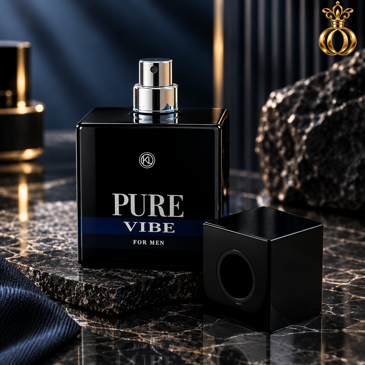 Pure Vibe by Karen Low Eau de Toilette Spray for Men 3.4 Oz 