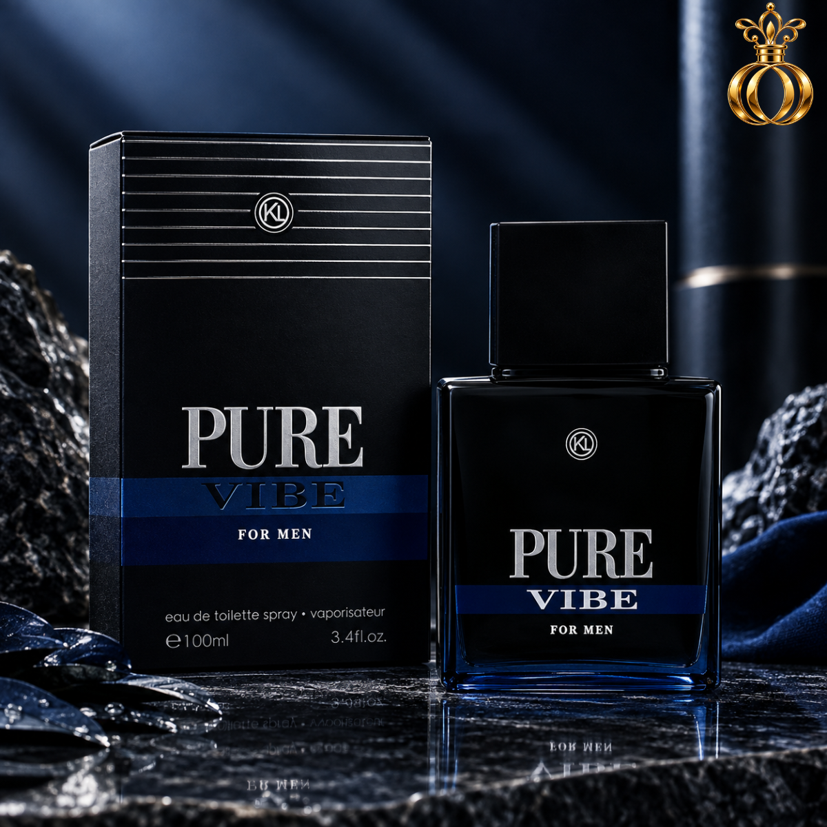Pure Vibe by Karen Low Eau de Toilette Spray for Men 3.4 Oz / 100 ml