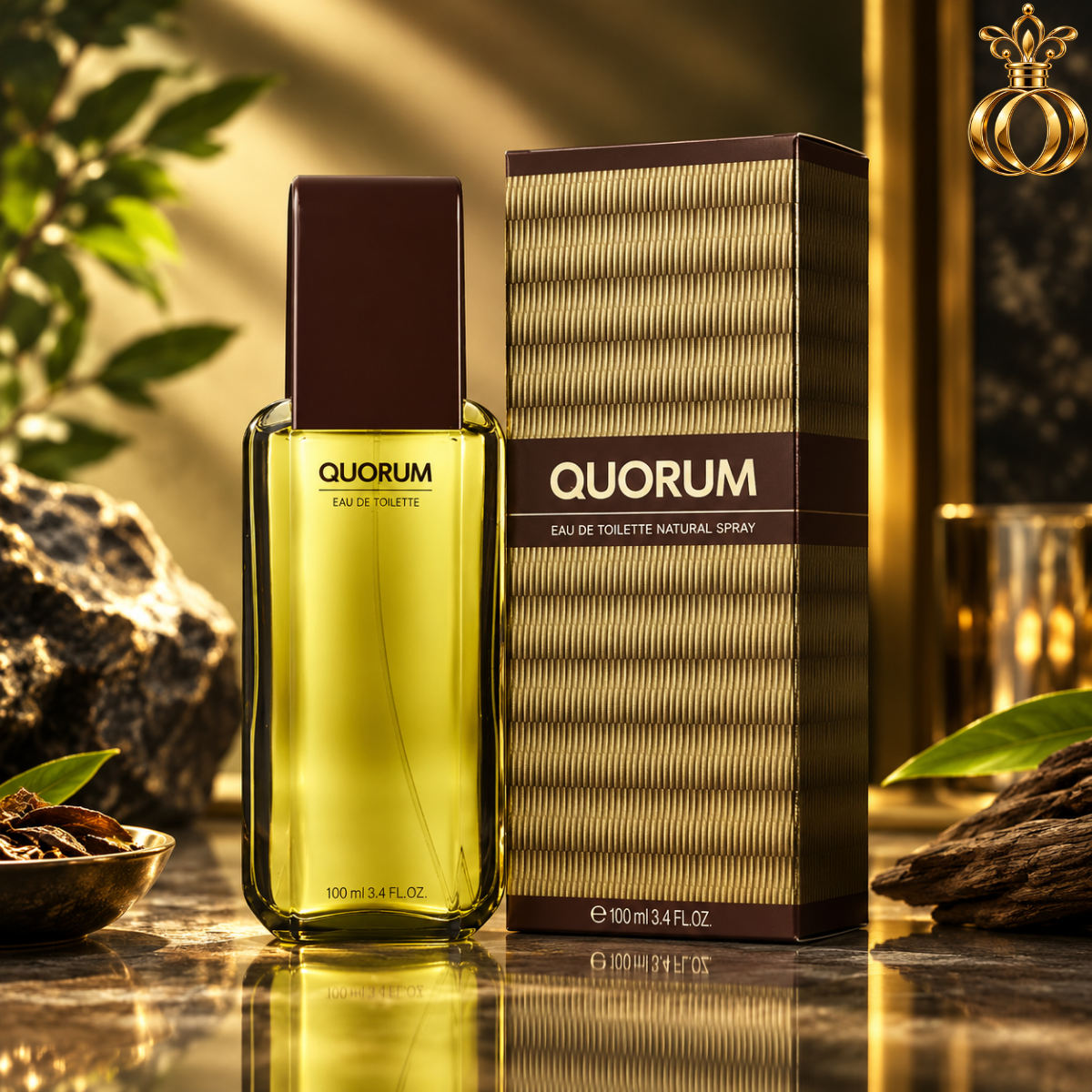 Quorum by Antonio Puig for Men Eau de Toilette Spray 3.4 Oz  100 ml