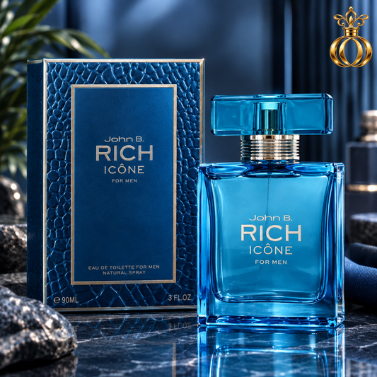 Rich Icone by Johan B Eau de Toilette Spray for Men 3.0 Oz  90 ml