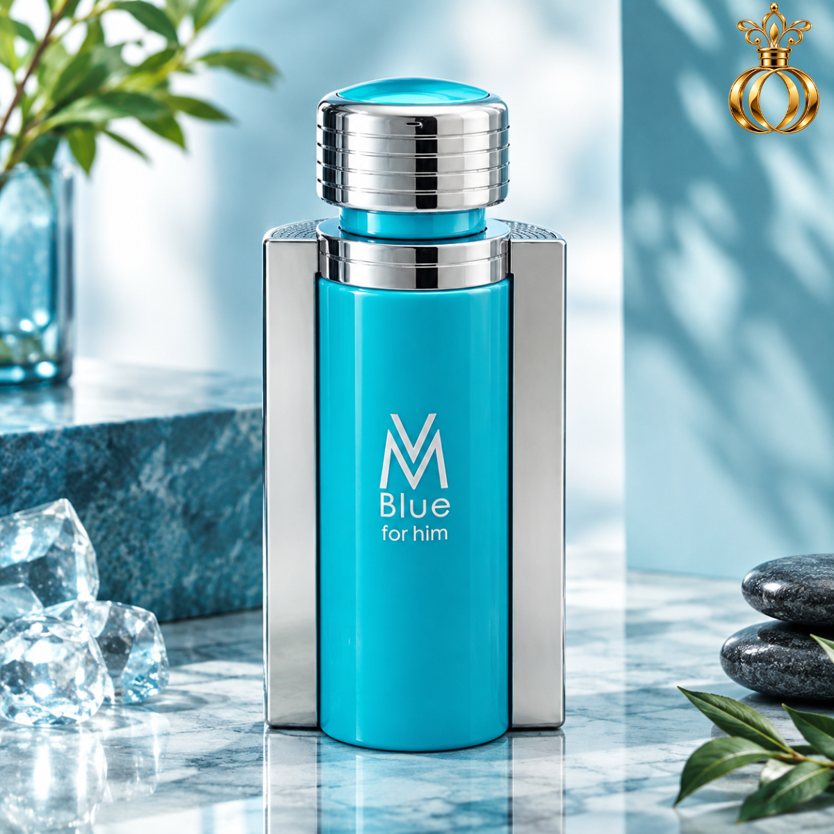 Victor Manuelle VM Blue for Him Eau de Toilette Spray for Men 3.4 Oz  