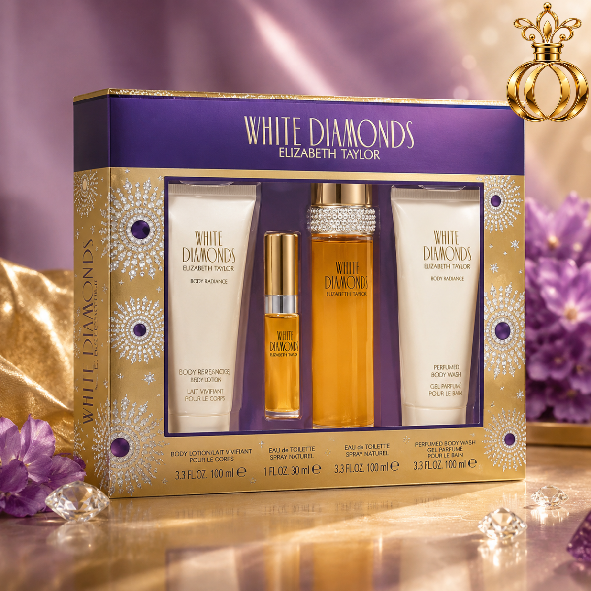 White Diamonds 4 piece set