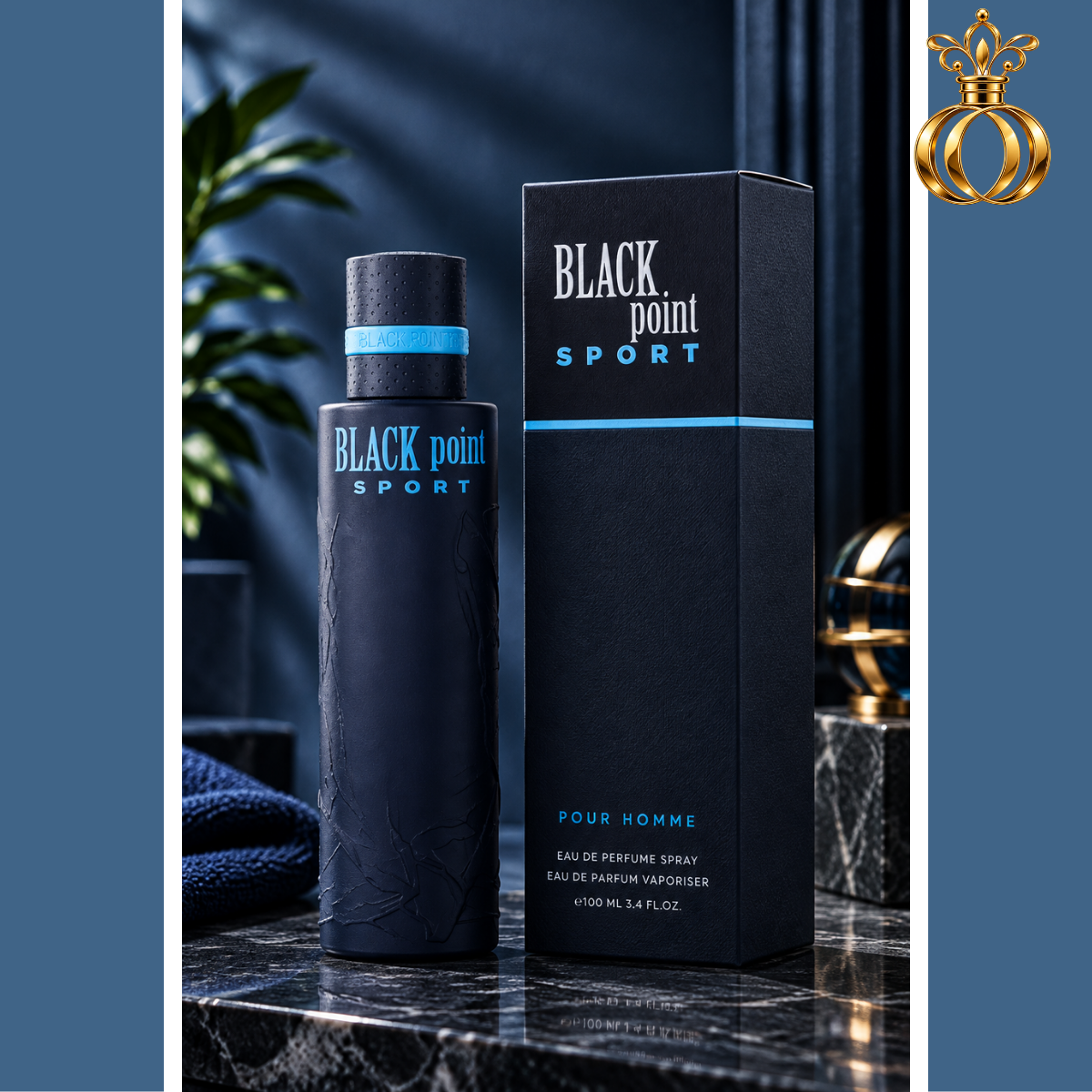 YZY Black Point Sport Eau de Parfum Spray for Men 