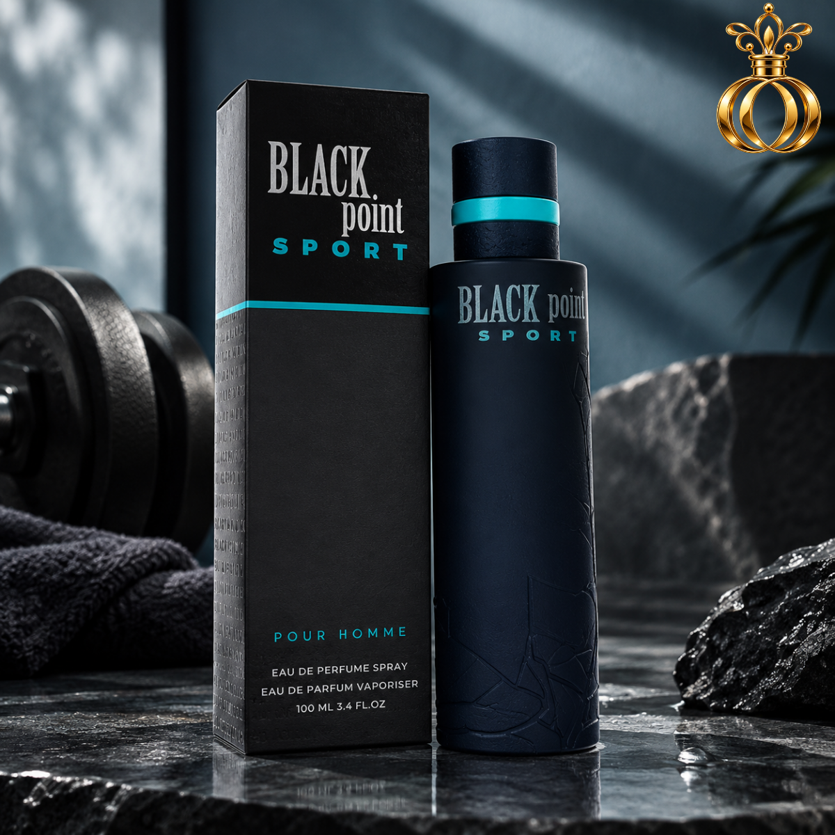 YZY Black Point Sport Eau de Parfum Spray for Men 3.4 Oz / 100 ml