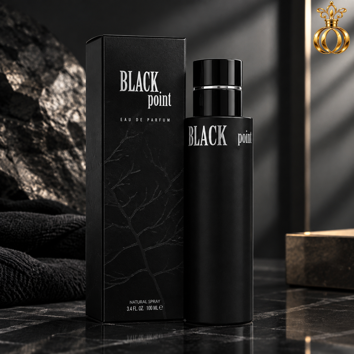 YZY Perfume Black Point Pour Homme Eau de Parfum for Men 3.4 Oz  100 ml