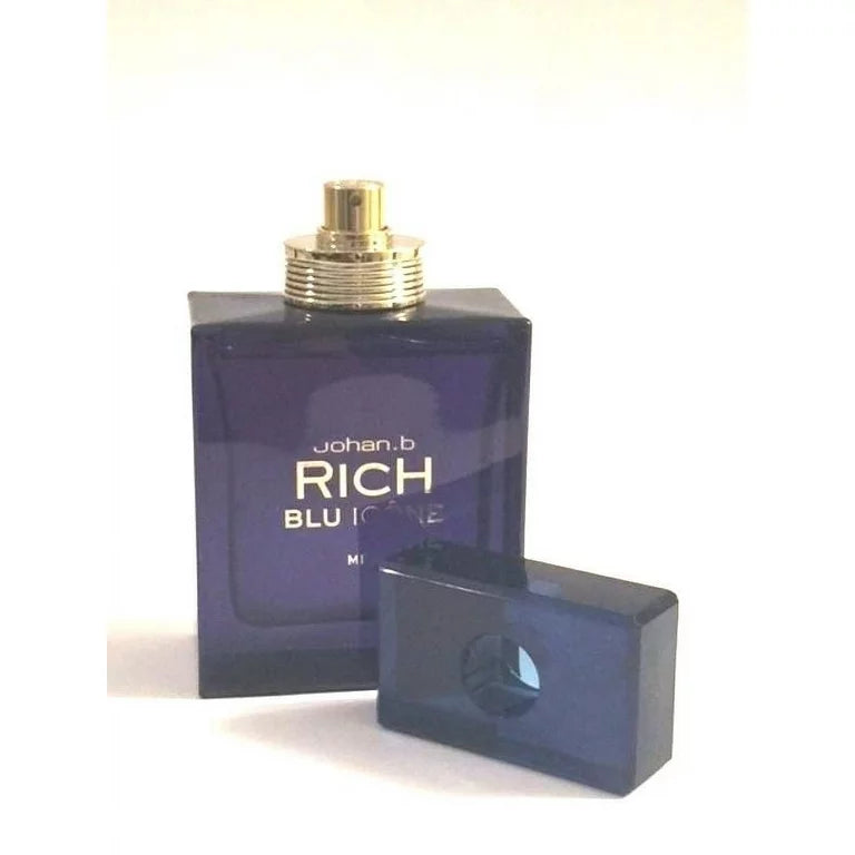 Rich Blu Icone by Johan.b, Eau De Toilette Spray for Men, 3 Ounces