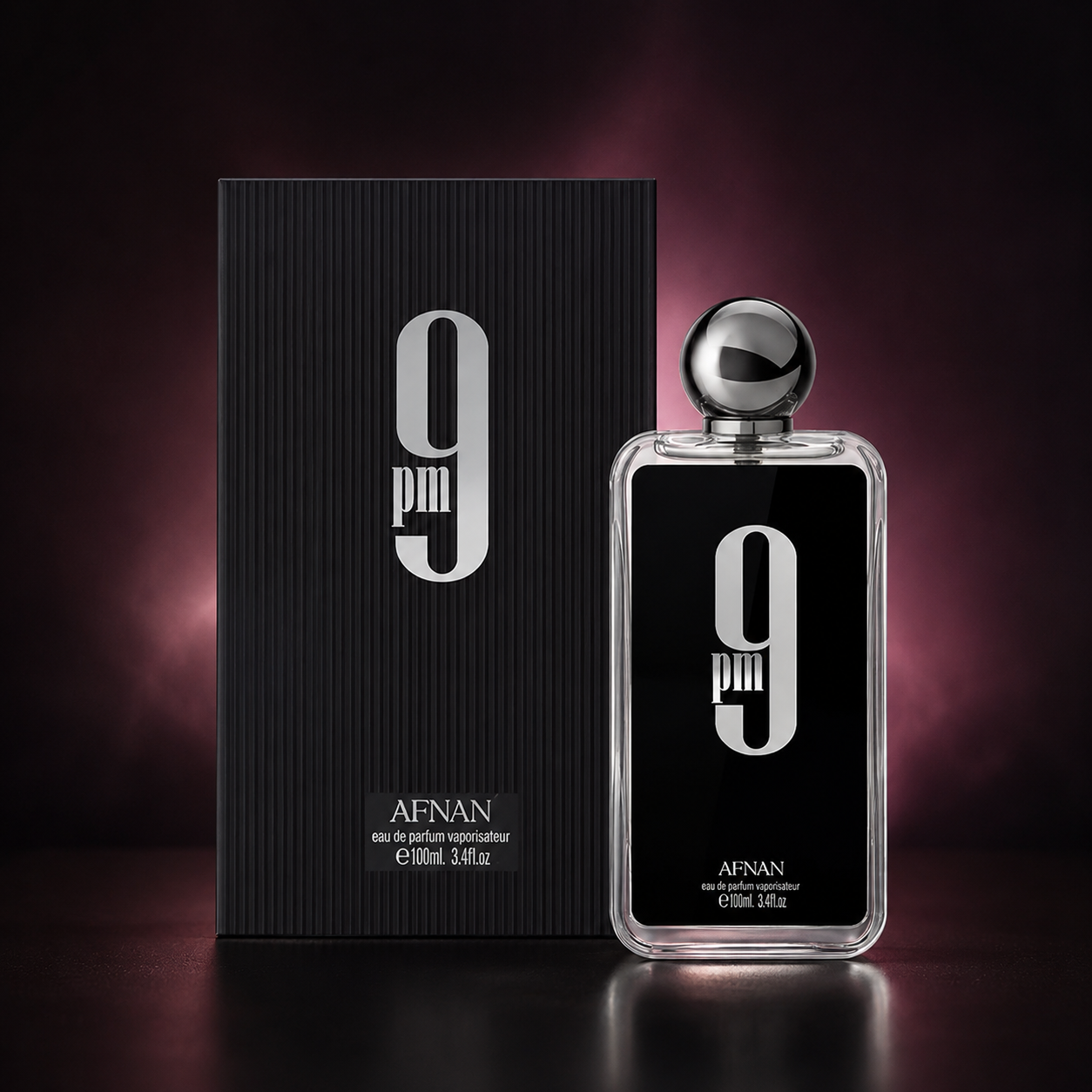 Afnan 9 PM Eau de Parfum 3.4 oz men's fragrance