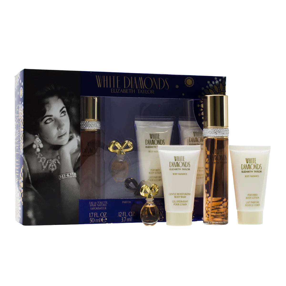 WHITE DIAMONDS 4 Piece Gift Set with 1.7 EDT SPRAY