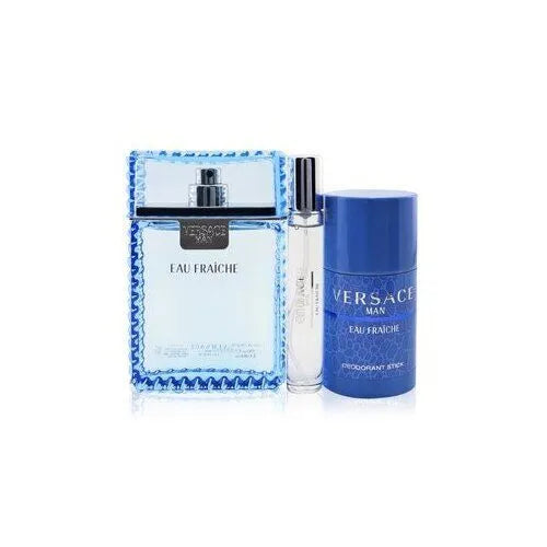 Versace Eau Fraiche Men 3 Pc Gift Set