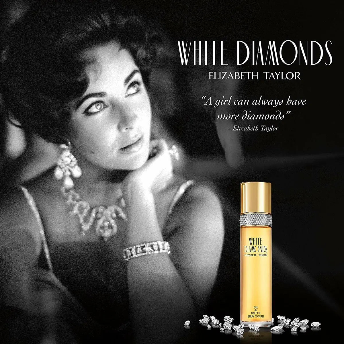 White Diamonds Eau De Toilette Spray, 0.50 Ounces